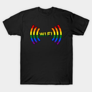 WiFi Sign Rainbow T-Shirt